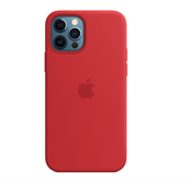 Apple Silikone-etui med MagSafe til iPhone 12 Pro Max – PRODUCT(RED)